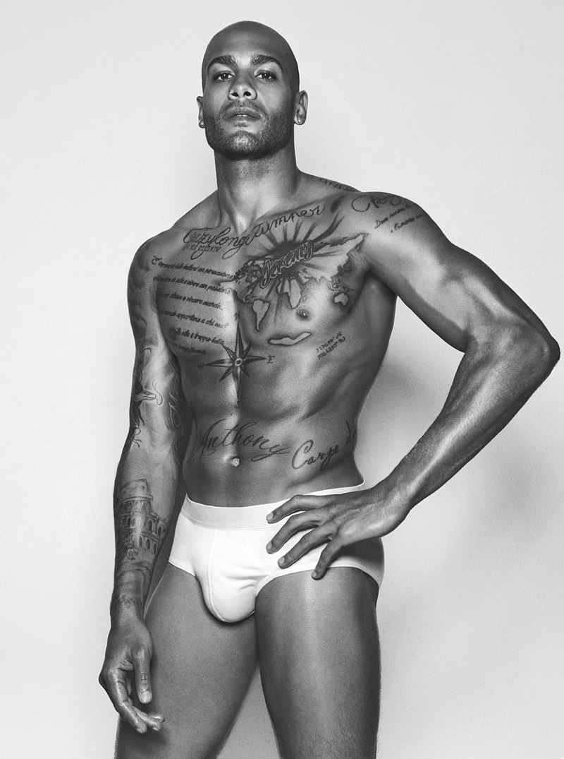 Stripping down to his underwear, Marcell Jacobs graces the pages of Vanity Fair Italia.
