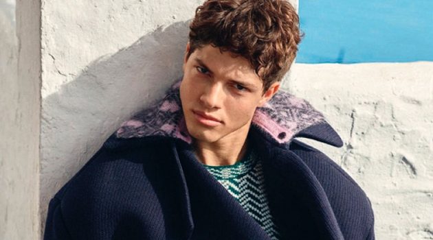 Nacho Dons Playful Proportions for Spanish GQ Nacho Penín Prada Menswear 2021 Spanish GQ