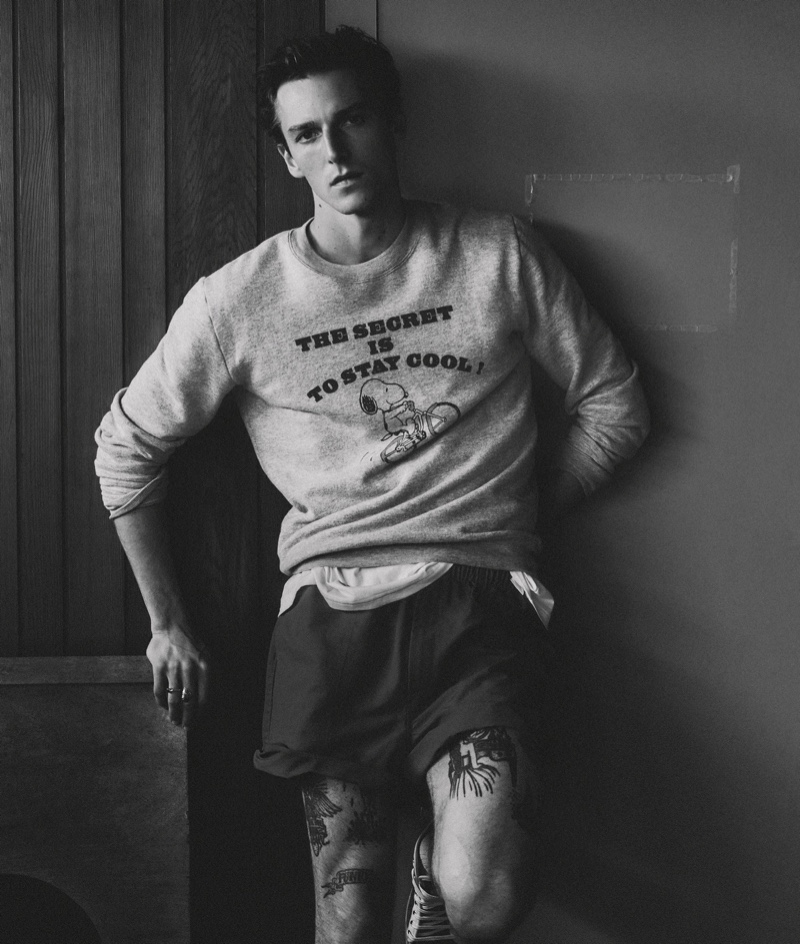 Quentin Demeester Saint Laurent sweatshirt Bode shorts WSJ. magazine