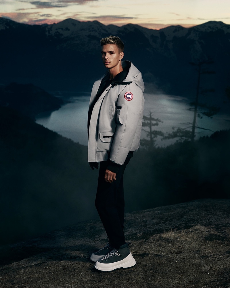 Canada Goose Campaign 2021 Romeo Beckham Footwear Gray Jacket