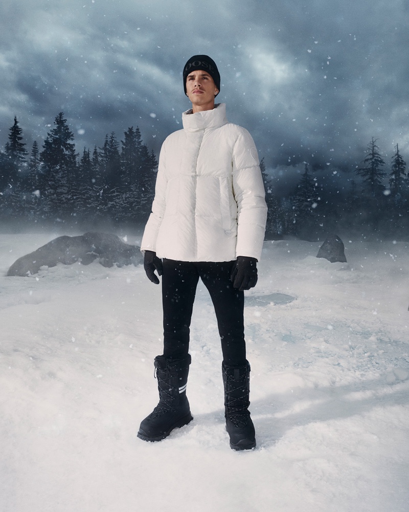 Romeo Beckham White Jacket Canada Goose 2021 Campaign