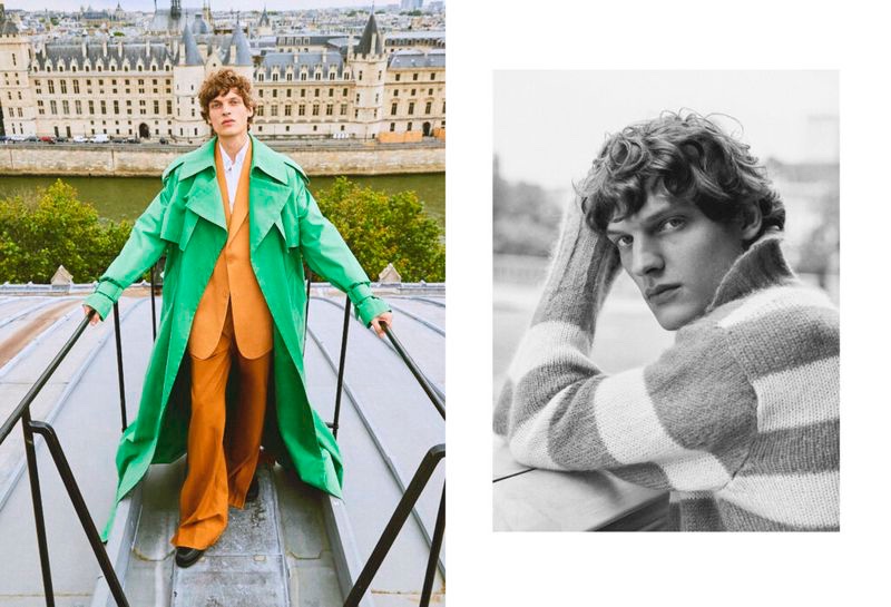 Valentin Caron Takes to Paris in Style for Les Echos