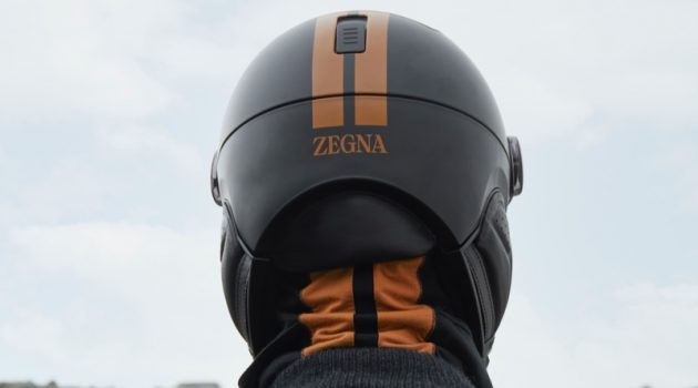 Zegna Celebrates New Logo with Outdoor Capsule Collection Zegna joins creative forces with KASK to reimagine its Piuma-R ski helmet with the new Zegna logo.