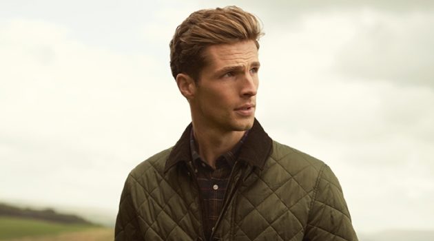 Edward Wilding Ventures Outdoors for Barbour Fragrance Campaign Edward Wilding fronts the Barbour for Him fragrance campaign.