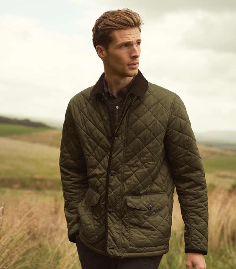 Edward Wilding fronts the Barbour for Him fragrance campaign.