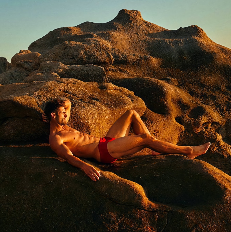 Chad White Shirtless Red Swimsuit Ron Dorff Feet 2022