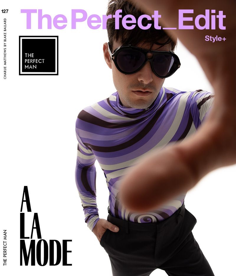 Charlie Matthews The Perfect Edit Cover » Charlie Matthews Dons Graphic Designer Style for The Perfect Man Charlie Matthews The Perfect Edit Cover