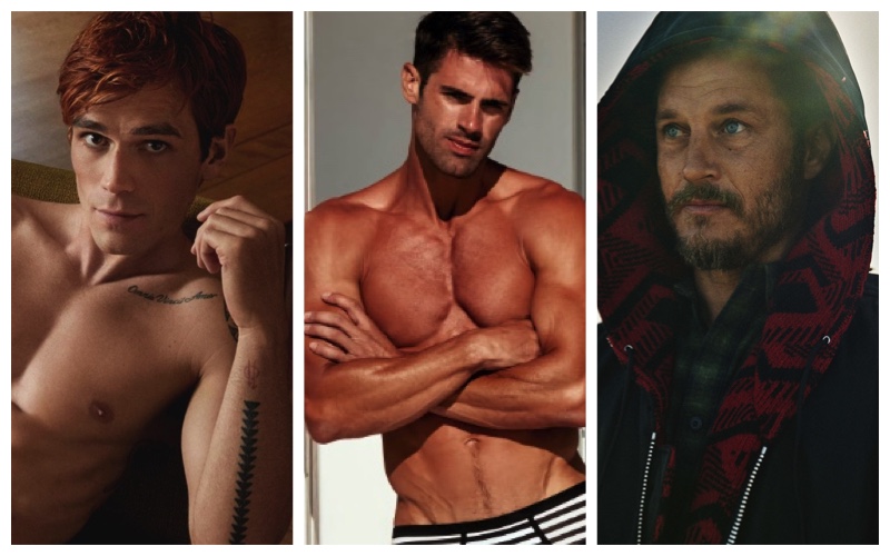 Fashionisto Week in Review: KJ Apa for Lacoste underwear campaign, Chad White for Ron Dorff, Travis Fimmel for Esquire Kazakhstan.