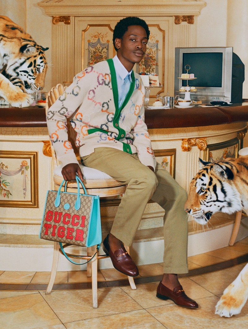 Italian fashion house Gucci enlists Souleymane Sacko as its campaign star for the Chinese New Year.