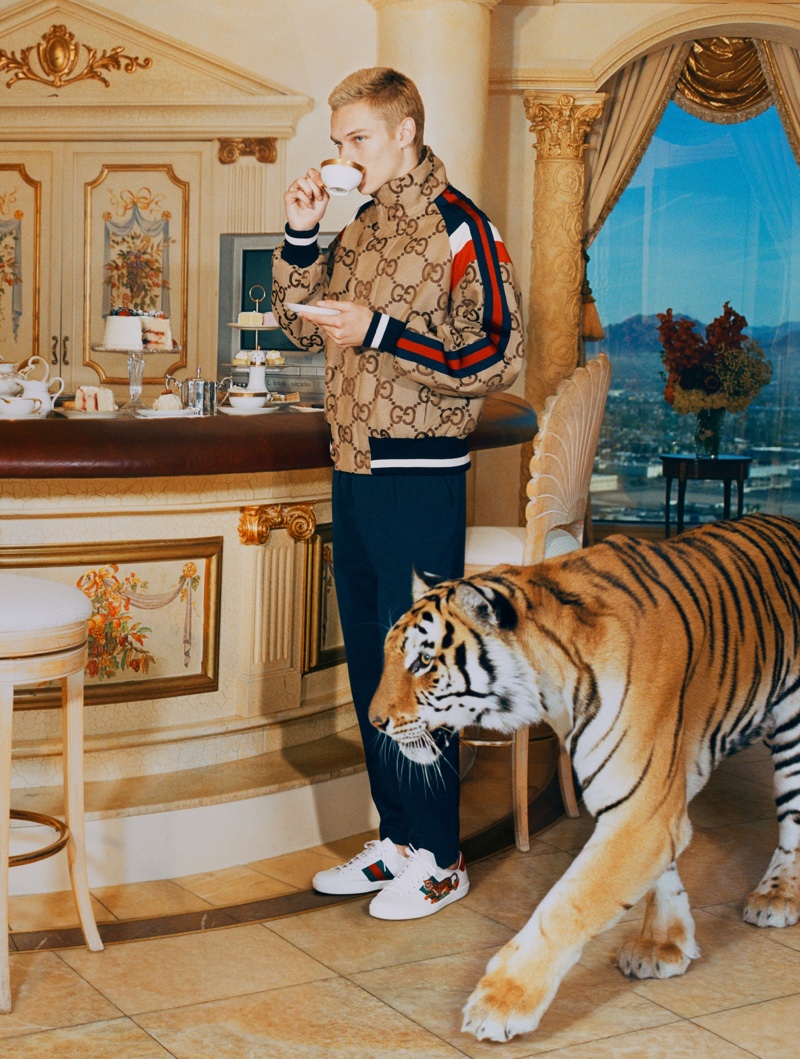 Luke Clod for Gucci Chinese New Year campaign.