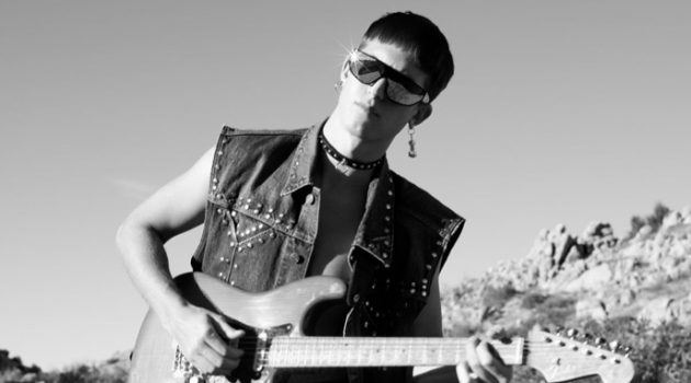 Gus Dapperton Stars in Celine Spring '22 Campaign Gus Dapperton Sleeveless Denim Celine Campaign Spring 2022
