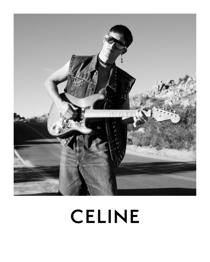 Gus Dapperton Sleeveless Denim Celine Campaign Spring 2022