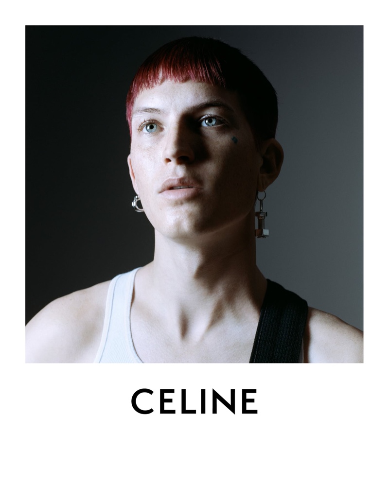 Taking up the spotlight, Gus Dapperton fronts Celine's spring-summer 2022 campaign.