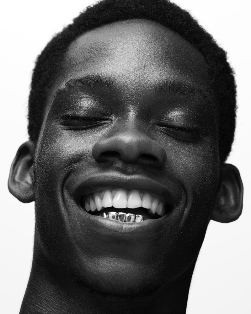 Model Amadou Fall for Hunger magazine.