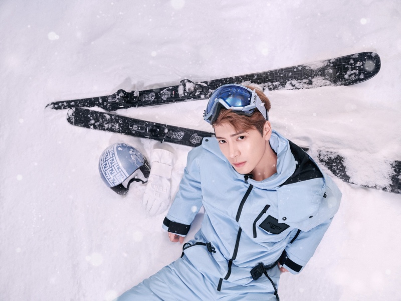 Fendi ambassador Jackson Wang is the face of the brand's ski wear capsule collection.