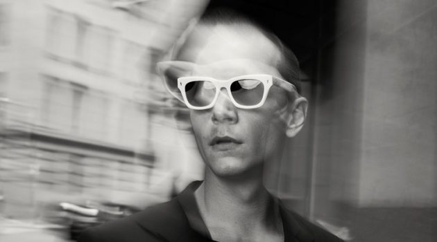 Yuri Pleskun Hits the Streets for Jacques Marie Mage Spring Campaign Model Yuri Pleskun rocks white-framed sunglasses for Jacques Marie Mage's spring-summer 2022 campaign.