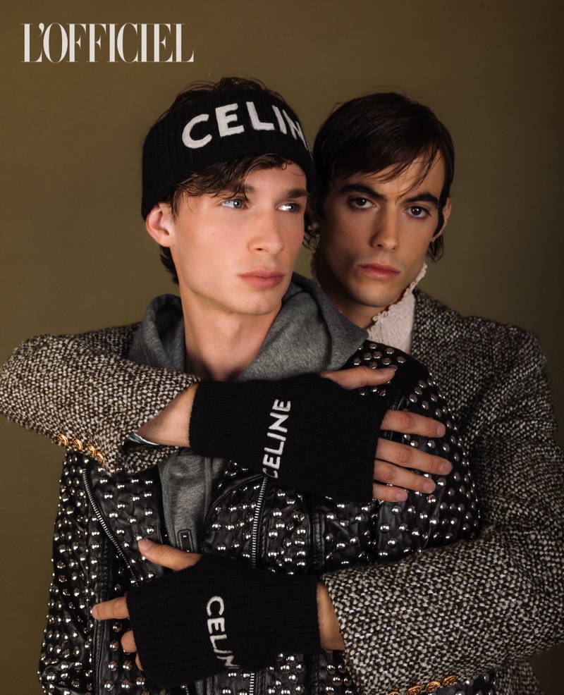 Jered Erlanger Levi Comer » Jered & Levi are All Labeled Out for L'Officiel Hommes India Jered Erlanger Levi Comer