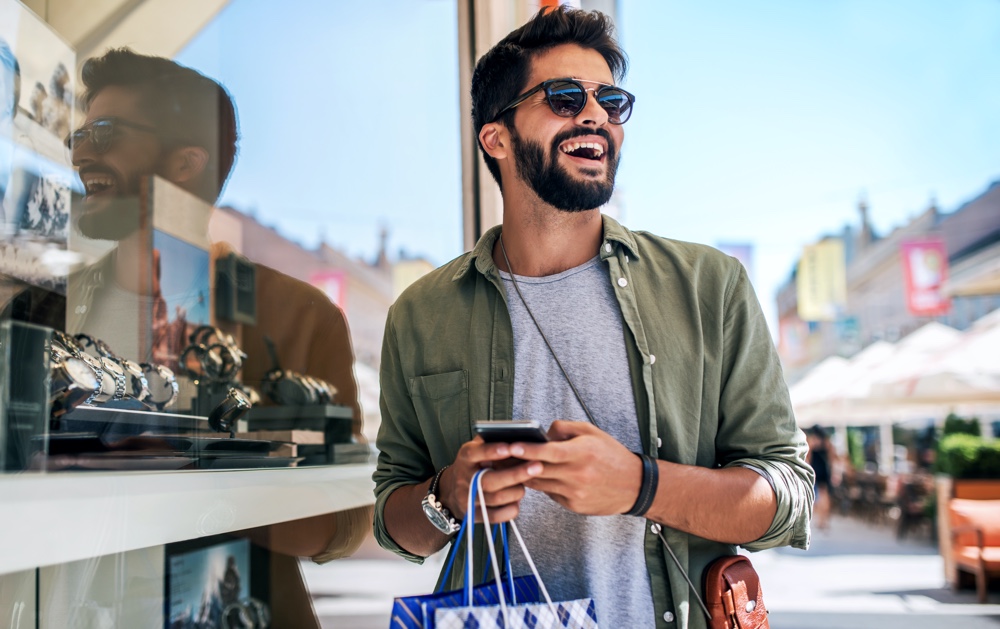 Men Wearing Sunglasses with Brow Bar