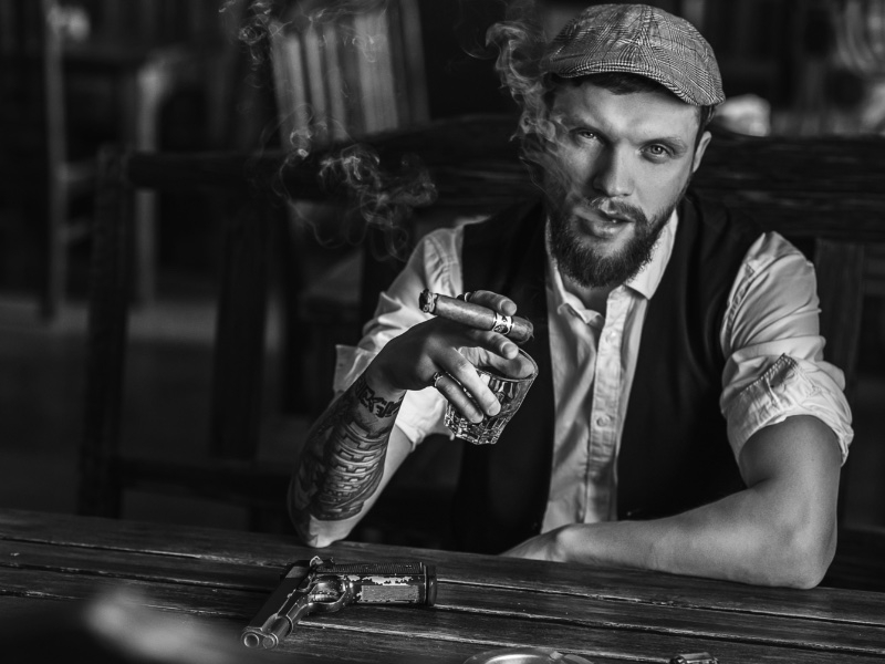 Man Cigar Flat Cap Vest man cigar flat cap vest