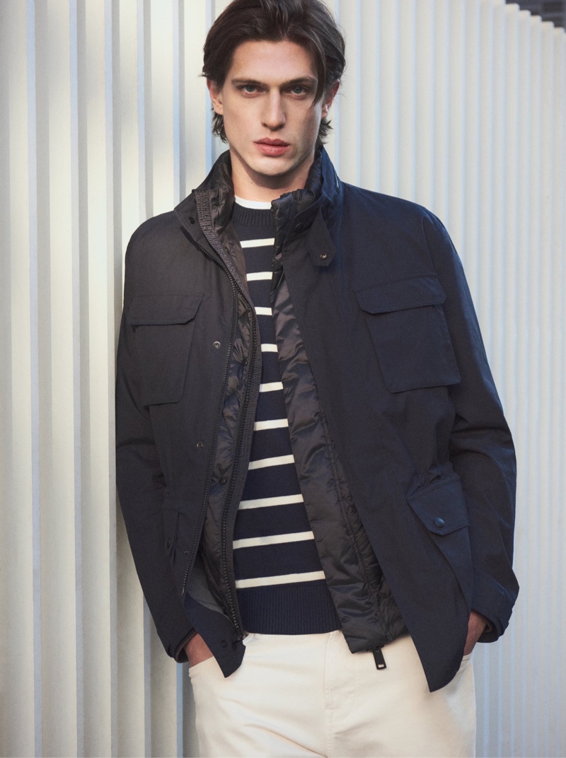 Massimo Dutti Model Edoardo Sebastianelli 2022 Editorial