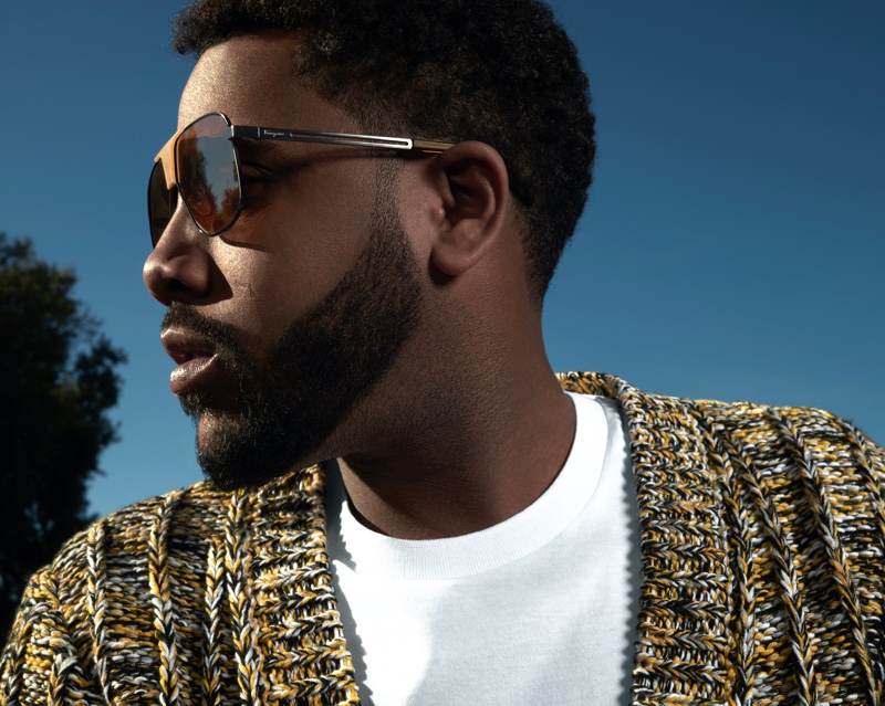 Jharrel Jerome Sunglasses Salvatore Ferragamo Spring Summer 2022 Campaign