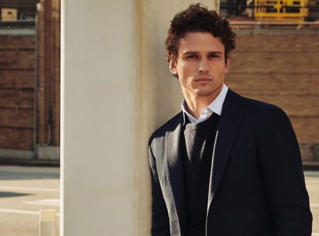 Canadian model Simon Nessman Massimo Dutti