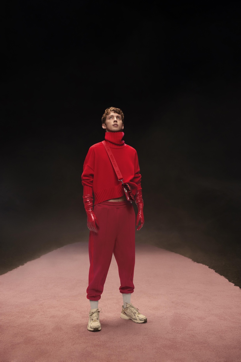 Troye Sivan Adidas x Ivy Park Campaign Red Outfit 2022