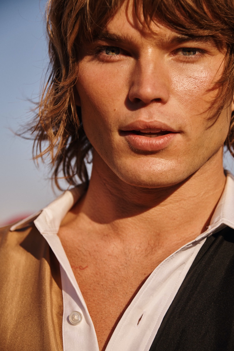 Australian model Jordan Barrett for BOSS.