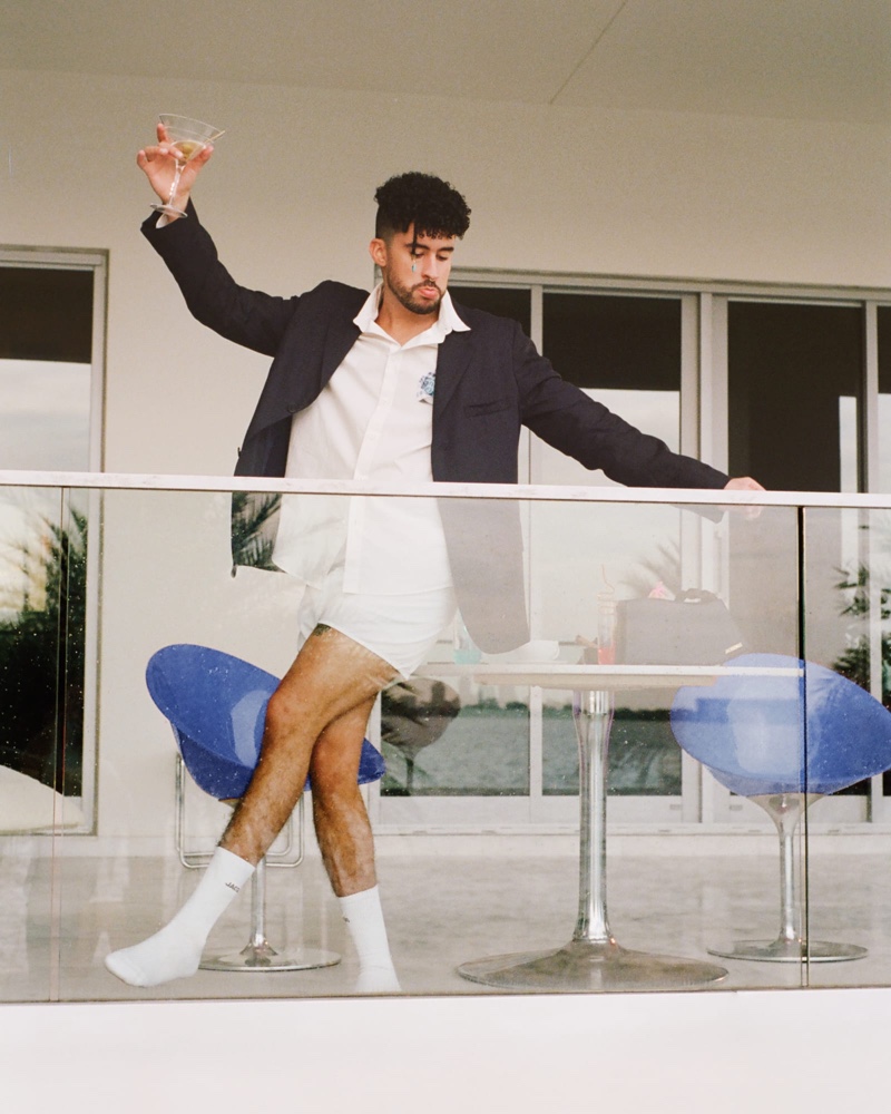 Bad Bunny Dancing Balcony JACQUEMUS Campaign 2022