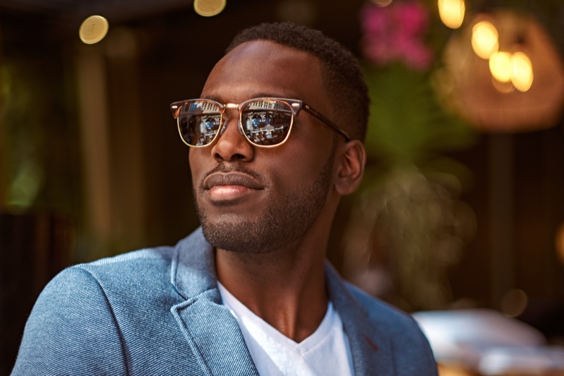 Black Man Wearing Sunglasses