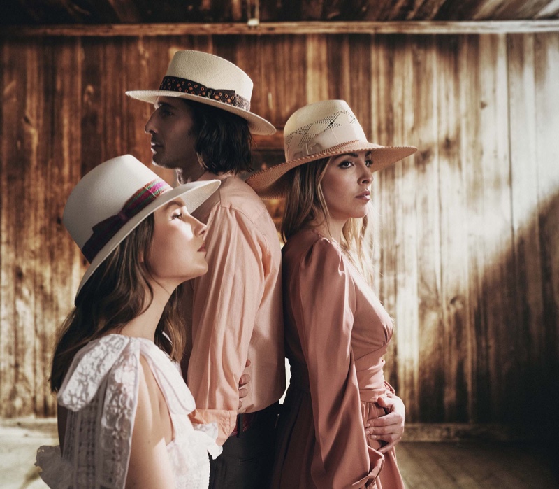 Borsalino enlists Enrico Dal Buono, Angelica Ardasheva Grassano, and Federica Lizzani to star in its spring-summer 2022 campaign.