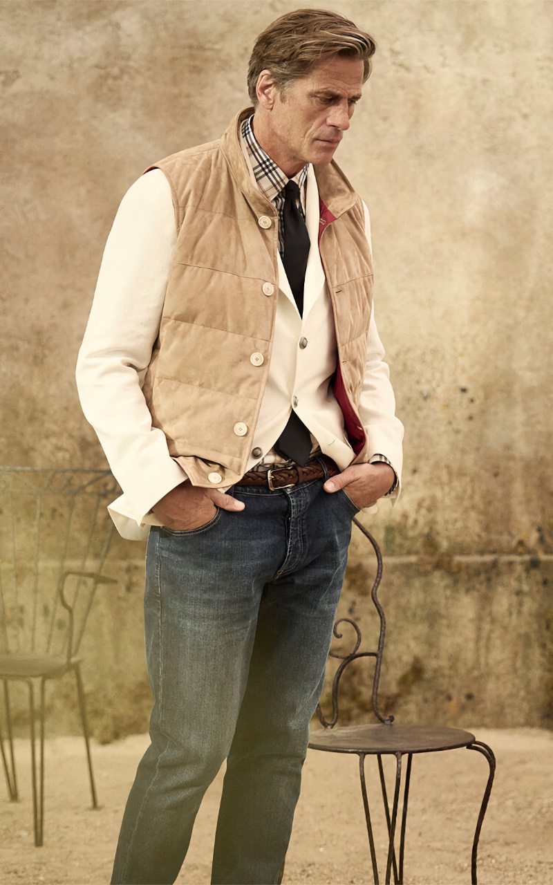 Showcasing a mix of relaxed and tailored styles, Mark Vanderloo wears Brunello Cucinelli.