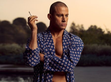 Channing Tatum Robe VMAN Photoshoot 2022