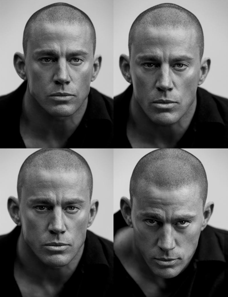 Channing Tatum Portrait Black and White VMAN 2022 Photography