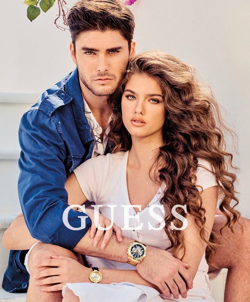 Charlie Matthews Maya Brynne Norman GUESS Models Spring Summer 2022 Watches Campaign