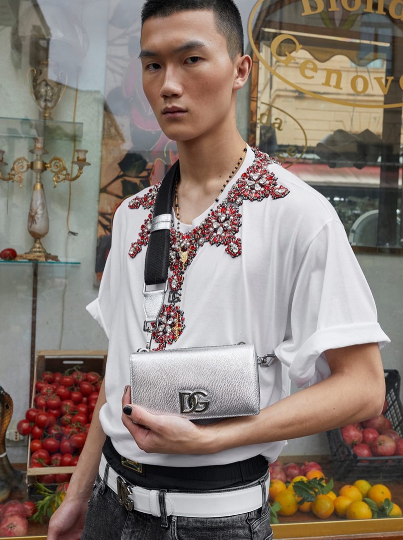 Ryan Park stars in Dolce & Gabbana's spring-summer 2022 men's campaign.
