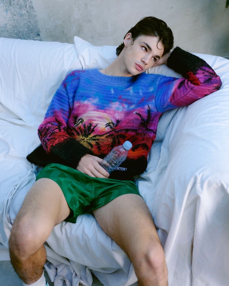 Fernando Lindez Model CR Fashion Book Editorial Valentino Sweater