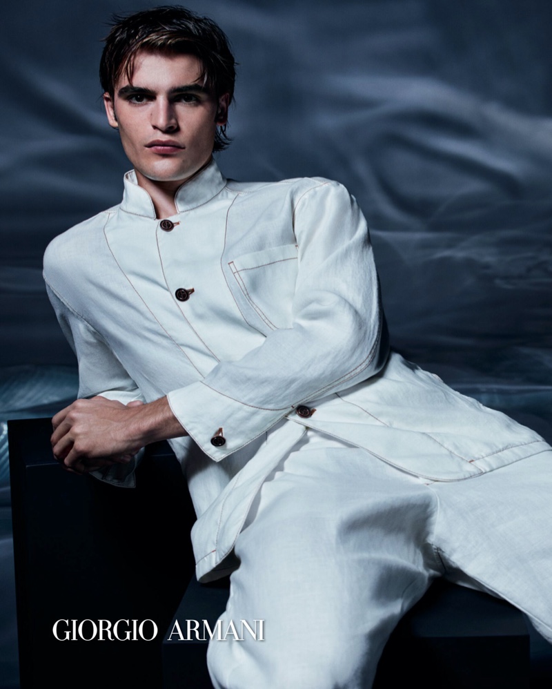 Giorgio Armani Campaign Men Spring Summer 2022 Parker van Noord Model