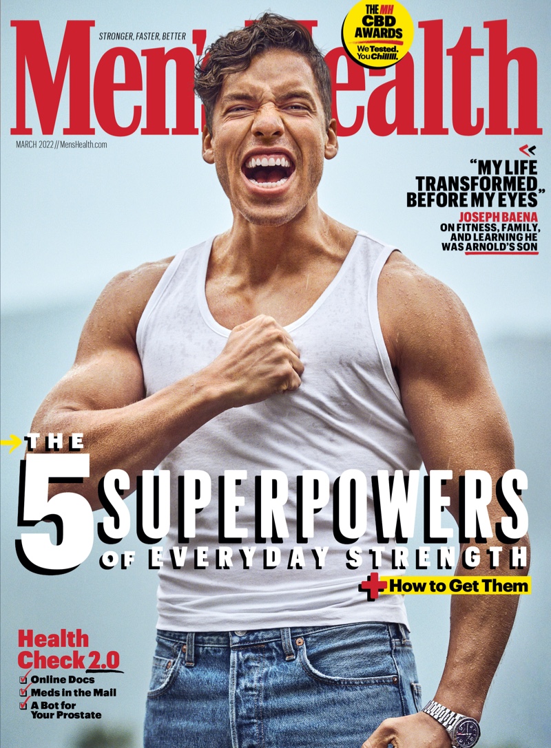 Joseph Baena Men’s Health 2022 Arnold Schwarzenegger Son
