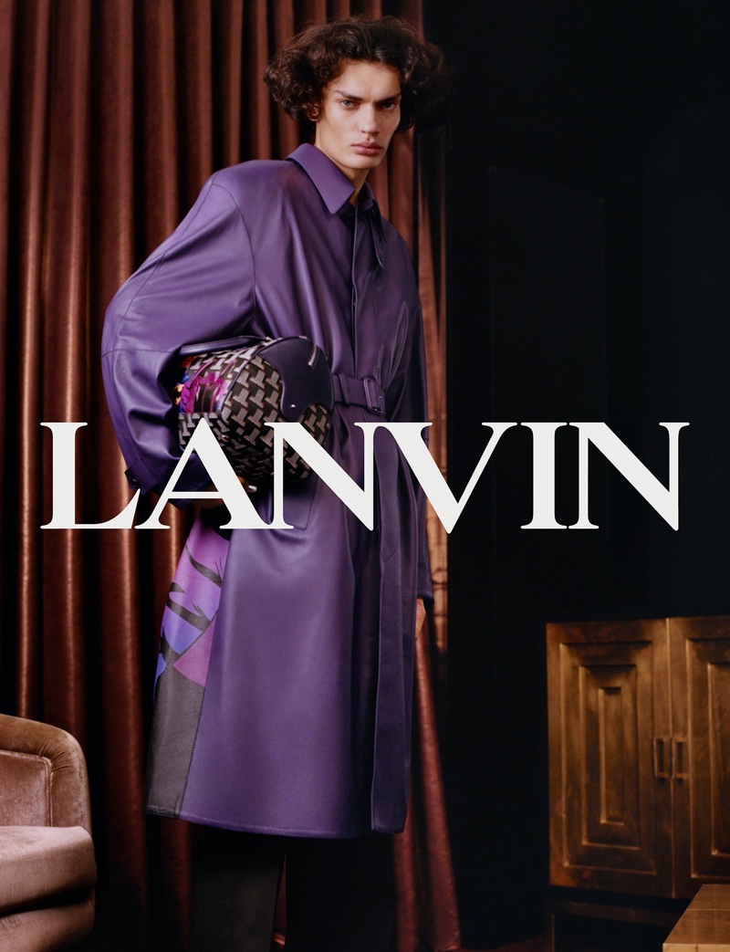 Lanvin Men Campaign Spring 2022 Evan Garcia Model