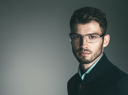 Male Model Rectangular Glasses Clear Frames Male Model Rectangular Glasses Clear Frames