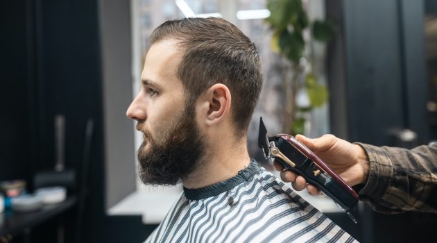 Man Getting Haircut
