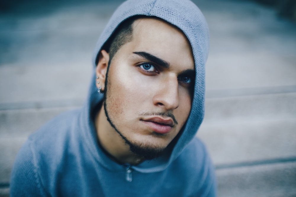 Man Wearing Earrings