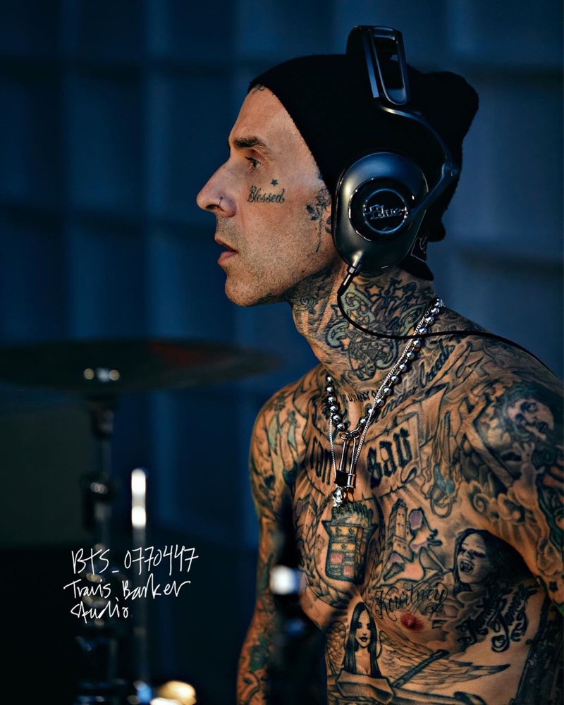 Travis Barker Buster + Punch Collaboration Skull Necklace 2022