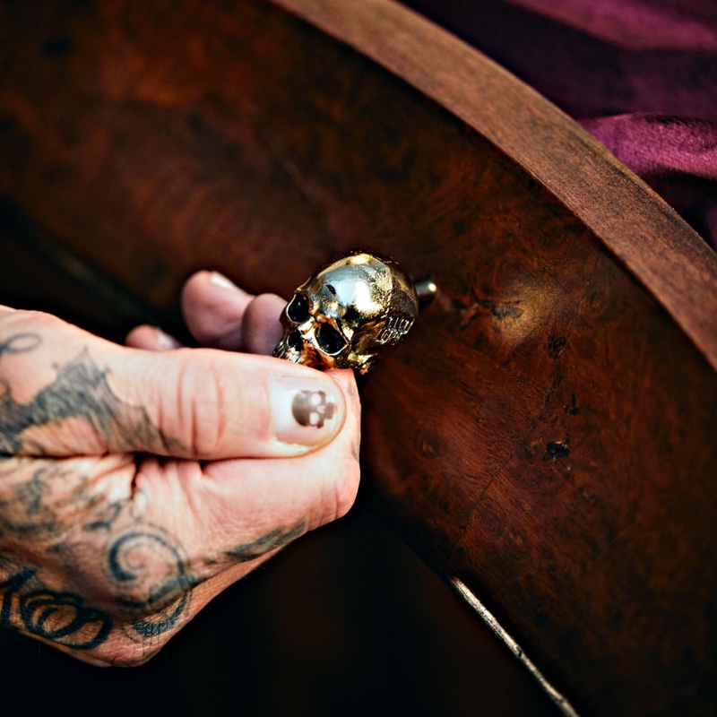 Travis Barker x Buster + Punch Steel Skull Cabinet Knob