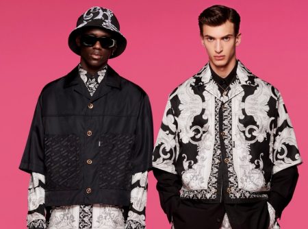 Versace Goes Graphic with Baroque Print for Pre-Fall ’22 Collection