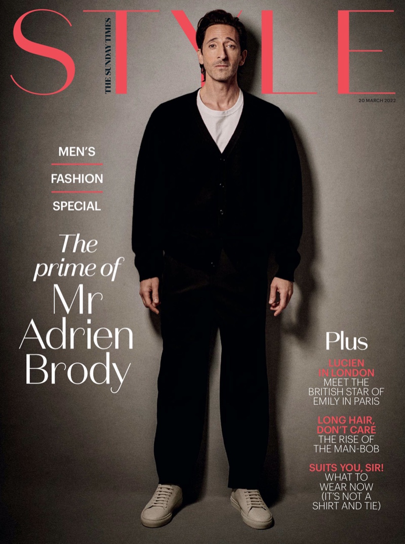 Adrien Brody Cover 2022 The Sunday Times Style