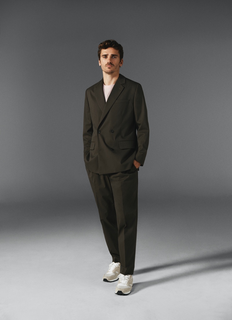 Antoine Griezmann Mango Campaign Suit Sneakers 2022