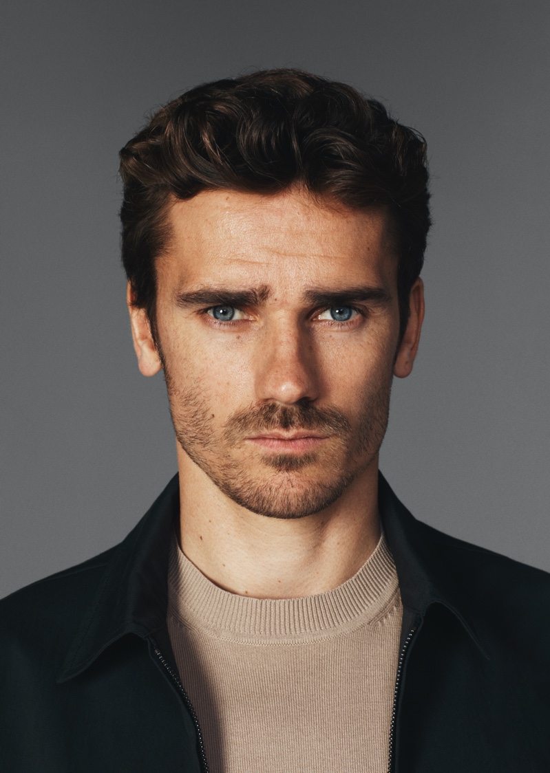 Antoine Griezmann Blue Eyes Mango Campaign 2022 » Antoine Griezmann is in Smart Form for New Mango Campaign Antoine Griezmann Blue Eyes Mango Campaign 2022