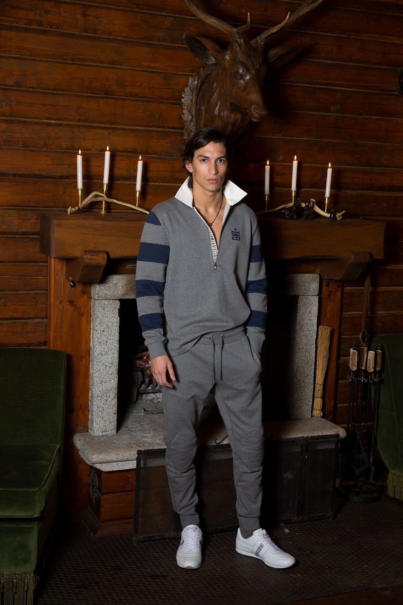 Embracing Bikkembergs' timeless sportiness, Nicolas Rios Riascos wears a fall-winter 2022 look from the brand.
